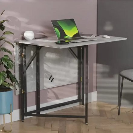 Стіл трансформер книжка Вуді Ferrum-decor 75x130x90 Чорний метал ДСП Бетон 16 мм (FRD-106743) Стіл трансформер книжка Вуді Ferrum-decor 75x130x90 Чорний метал ДСП Бетон 16 мм (FRD-106743)
