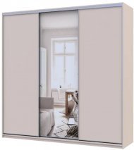 Шафа-купе Doros Сіті Лайт Кашемір 2 ДСП/1 зеркало 225х60х225 (80736383) Шафа-купе Doros Сіті Лайт Кашемір 2 ДСП/1 зеркало 225х60х225 (80736383)