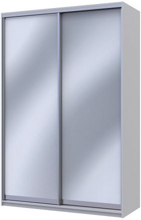 Шафа купе Doros Сіті Лайт Сірий світлий 2 Дзеркала 150х60х225 (DRS-011550)