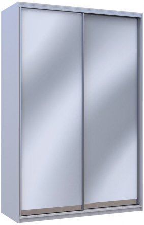 Шафа купе Doros Сіті Лайт Сірий світлий 2 Дзеркала 150х60х225 (DRS-011550)