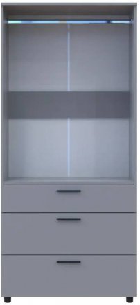 Шафа для одягу Doros Торн Сірий 2 ДСП/3Ш (штанга) 90х51.6х200 (DRS-012025) Шафа для одягу Doros Торн Сірий 2 ДСП/3Ш (штанга) 90х51.6х200 (DRS-012025)