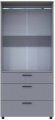 Шафа для одягу Doros Торн Сірий 2 ДСП/3Ш (штанга) 90х51.6х200 (DRS-012025)