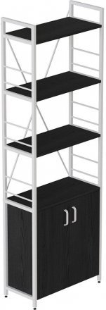 Етажерка 4/60 Ferrum-decor Серії Конект із тумбою 179x60x28 Білий ДСП Сосна Кембра (FRD-104493)