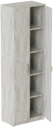 Шафа Анжело Ferrum-decor на 5 полиць 2 двері 1900x600x380 ДСП Бетон 16 мм (FRD-104982)