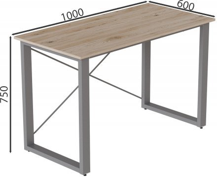 Письмовий стіл Ferrum-decor Драйв 750x1000x600 Сірий метал ДСП Дуб Сан-Марино 16 мм (FRD-103095) Письмовий стіл Ferrum-decor Драйв 750x1000x600 Сірий метал ДСП Дуб Сан-Марино 16 мм (FRD-103095)