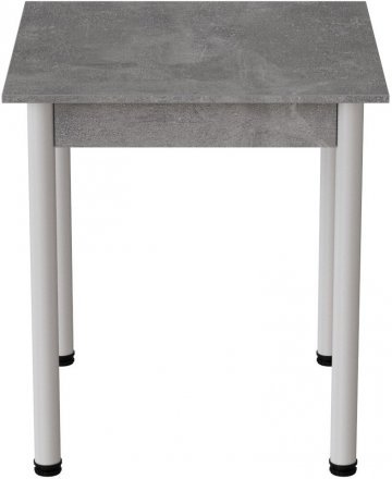 Стіл кухонний Ferrum-decor Агата 75x70x70 Білий ДСП Бетон 16мм (FRD-105555)
