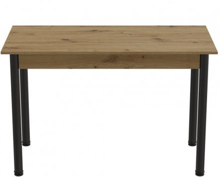 Стіл кухонний Ferrum-decor Беніта 75x120x70 Чорний ДСП Дуб Артизан 16мм (FRD-105697) Стіл кухонний Ferrum-decor Беніта 75x120x70 Чорний ДСП Дуб Артизан 16мм (FRD-105697)