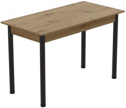Стіл кухонний Ferrum-decor Беніта 75x120x70 Чорний ДСП Дуб Артизан 16мм (FRD-105697) Стіл кухонний Ferrum-decor Беніта 75x120x70 Чорний ДСП Дуб Артизан 16мм (FRD-105697)