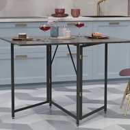 Стіл трансформер книжка Вуді Ferrum-decor 75x130x90 Чорний метал ДСП Сосна Кембра 16 мм (FRD-106744) Стіл трансформер книжка Вуді Ferrum-decor 75x130x90 Чорний метал ДСП Сосна Кембра 16 мм (FRD-106744)