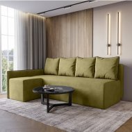 Кутовий диван ортопедичний iSmart MORRO Maxi єврокнижка 205x149 см (матрац Pocket spring) оливковий Laura 27 (ISM-051356) Кутовий диван ортопедичний iSmart MORRO Maxi єврокнижка 205x149 см (матрац Pocket spring) оливковий Laura 27 (ISM-051356)