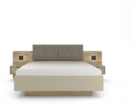 Ліжко (каркас) Perfect Home Летто / Letto 160 двоспальне з тумбами приліжковими та підсвіткою Дуб терра темний/сірий кам'яний (PFH-092038) Ліжко (каркас) Perfect Home Летто / Letto 160 двоспальне з тумбами приліжковими та підсвіткою Дуб терра темний/сірий кам'яний (PFH-092038)