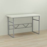 Письмовий стіл Ferrum-decor Раян 76x140x70 сірий ДСП Біле 32мм (FRD-101646)