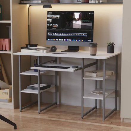 Письмовий стіл Ferrum-decor Тім 75x140x70 сірий ДСП Біле 16мм (FRD-101897) Письмовий стіл Ferrum-decor Тім 75x140x70 сірий ДСП Біле 16мм (FRD-101897)
