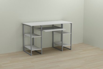 Письмовий стіл Ferrum-decor Тім 75x140x70 сірий ДСП Біле 16мм (FRD-101897) Письмовий стіл Ferrum-decor Тім 75x140x70 сірий ДСП Біле 16мм (FRD-101897)