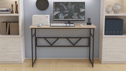 Комп'ютерний стіл Ferrum-decor Раян 75x100x60 чорний ДСП Дуб Сан-Марино 16мм (FRD-103674)