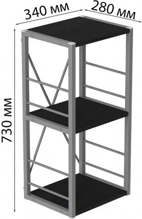 Етажерка 3/34 Ferrum-decor Серії Конект 73x34x28 сірий ДСП Сосна Кембра 16мм (FRD-104306) Етажерка 3/34 Ferrum-decor Серії Конект 73x34x28 сірий ДСП Сосна Кембра 16мм (FRD-104306)