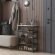 Полиця для взуття Слайм 4 Ferrum-decor 820x630x260 Чорний метал ДСП Біле 16 мм (FRD-105160)