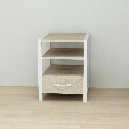 Тумба універсальна Ferrum-decor Вів'єн 1/1 50x41x40 білий ДСП Дуб Сонома 16мм (FRD-104148)