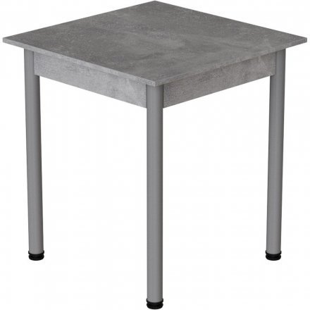 Стіл кухонний Ferrum-decor Агата 75x70x70 Сірий ДСП Бетон 16мм (FRD-105556)