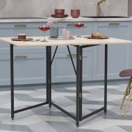 Стіл трансформер книжка Вуді Ferrum-decor 75x130x90 Чорний метал ДСП Дуб Сан-Марино 16 мм (FRD-106748) Стіл трансформер книжка Вуді Ferrum-decor 75x130x90 Чорний метал ДСП Дуб Сан-Марино 16 мм (FRD-106748)