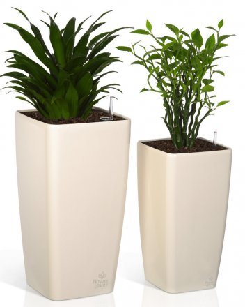 Розумний вазон Quadrato Flower Lover 18 см 41116613 Білий глянсовий