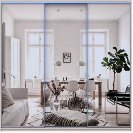 Шафа-купе Doros Сіті Лайт Кашемір 3 дзеркала 225х60х225 (DRS-011811) Шафа-купе Doros Сіті Лайт Кашемір 3 дзеркала 225х60х225 (DRS-011811)