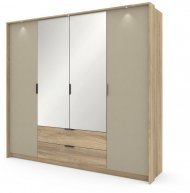 Шафа для одягу Perfect Home Летто / Letto 4D2S/220 4-дверна Дуб терра темний/сірий кам'яний (PFH-092039) Шафа для одягу Perfect Home Летто / Letto 4D2S/220 4-дверна Дуб терра темний/сірий кам'яний (PFH-092039)