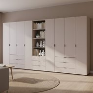 Шафа для одягу Doros Гелар Кашемір 4+4ДСП з пеналом 370х49.5х203.4 (DRS-011934) Шафа для одягу Doros Гелар Кашемір 4+4ДСП з пеналом 370х49.5х203.4 (DRS-011934)