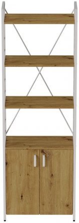 Етажерка 4/60 Ferrum-decor Серії Конект із тумбою 179x60x28 Білий ДСП Артизан (FRD-104496)