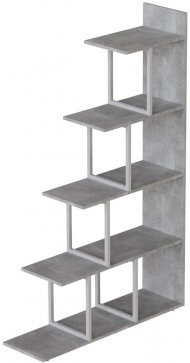 Етажерка Ferrum-decor Стелла 1600x1020x300 Білий метал ДСП Бетон (FRD-105495) Етажерка Ferrum-decor Стелла 1600x1020x300 Білий метал ДСП Бетон (FRD-105495)