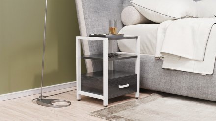 Тумба універсальна Ferrum-decor Вів'єн 1/1 50x41x40 білий ДСП Сосна Кембра 16мм (FRD-104150) Тумба універсальна Ferrum-decor Вів'єн 1/1 50x41x40 білий ДСП Сосна Кембра 16мм (FRD-104150)