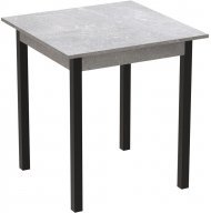 Стіл кухонний Ferrum-decor Агата 75x70x70 Чорний ДСП Бетон 16мм (FRD-105557)