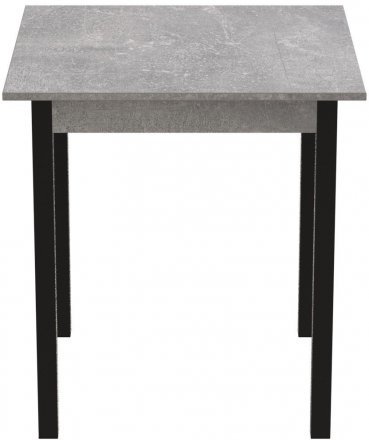 Стіл кухонний Ferrum-decor Агата 75x70x70 Чорний ДСП Бетон 16мм (FRD-105557)
