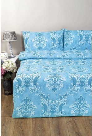 Постільна білизна Ranforce Bahar блакитний євро svt-2000022286206 Постільна білизна Ranforce Bahar блакитний євро svt-2000022286206