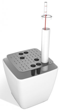 Розумний вазон Quadrato Flower Lover 22 см 41116620 Антрацит глянсовий Розумний вазон Quadrato Flower Lover 22 см 41116620 Антрацит глянсовий