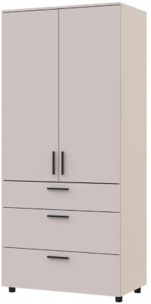 Шафа для одягу Doros Торн Кашемір 2 ДСП/3Ш (полиці) 90х51.6х200 (DRS-012028) Шафа для одягу Doros Торн Кашемір 2 ДСП/3Ш (полиці) 90х51.6х200 (DRS-012028)