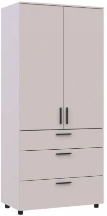 Шафа для одягу Doros Торн Кашемір 2 ДСП/3Ш (полиці) 90х51.6х200 (DRS-012028) Шафа для одягу Doros Торн Кашемір 2 ДСП/3Ш (полиці) 90х51.6х200 (DRS-012028)
