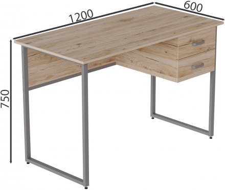 Комп'ютерний стіл Ferrum-decor Дакота 75x120x60 сірий ДСП Дуб Сан-Марино 16мм (FRD-102313) Комп'ютерний стіл Ferrum-decor Дакота 75x120x60 сірий ДСП Дуб Сан-Марино 16мм (FRD-102313)