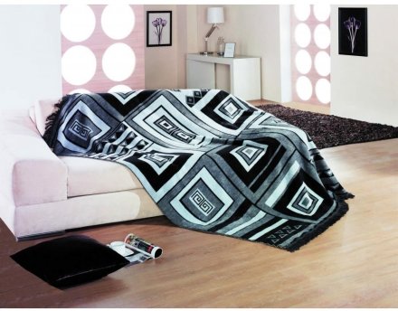 Плед Home Black&White бавовна 200х220 см 2000008478908 Плед Home Black&White бавовна 200х220 см 2000008478908