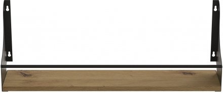 Полиця настінна Ferrum-decor Ізі 260x600x150 метал Чорний ДСП Дуб Артизан 16 мм (FRD-102931) Полиця настінна Ferrum-decor Ізі 260x600x150 метал Чорний ДСП Дуб Артизан 16 мм (FRD-102931)