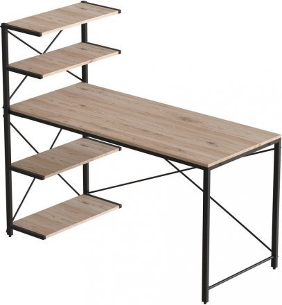 Комп'ютерний стіл Ferrum-decor Джек 75x120x60 Чорний ДСП Дуб Сан-Марино (FRD-104380)