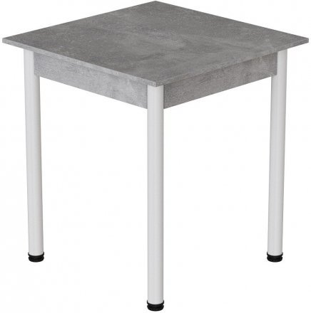 Стіл кухонний Ferrum-decor Агата 75x80x80 Білий ДСП Бетон 16мм (FRD-105558) Стіл кухонний Ferrum-decor Агата 75x80x80 Білий ДСП Бетон 16мм (FRD-105558)