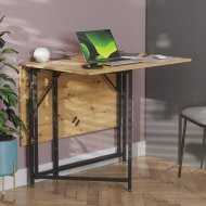Стіл трансформер книжка Вуді Ferrum-decor 75x130x90 Чорний метал ДСП Дуб Артизан 16 мм (FRD-106750) Стіл трансформер книжка Вуді Ferrum-decor 75x130x90 Чорний метал ДСП Дуб Артизан 16 мм (FRD-106750)