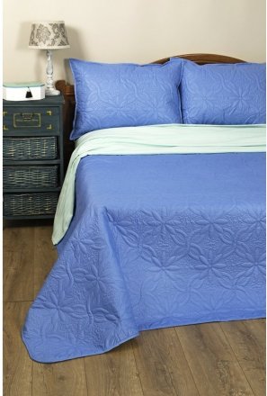 Покривало Broadway Basic синій 200х220 см Покривало Broadway Basic синій 200х220 см