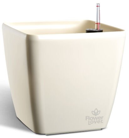 Розумний вазон Quadrato Flower Lover 22 см 41116623 Білий глянсовий