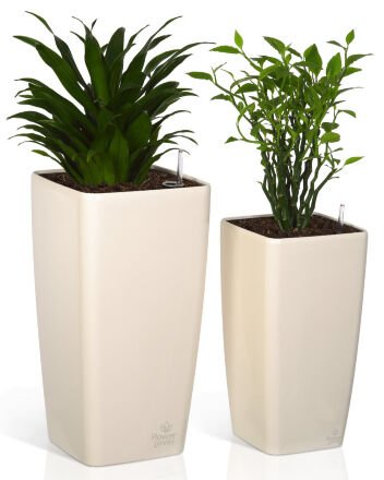 Розумний вазон Quadrato Flower Lover 22 см 41116623 Білий глянсовий