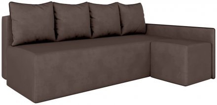 Кутовий диван ортопедичний iSmart MORRO Maxi єврокнижка 205x149 см (матрац Pocket spring) темно-коричневий Laura 8 (ISM-051359) Кутовий диван ортопедичний iSmart MORRO Maxi єврокнижка 205x149 см (матрац Pocket spring) темно-коричневий Laura 8 (ISM-051359)
