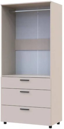 Шафа для одягу Doros Торн Кашемір 2 ДСП/3Ш (штанга) 90х51.6х200 (DRS-012029) Шафа для одягу Doros Торн Кашемір 2 ДСП/3Ш (штанга) 90х51.6х200 (DRS-012029)