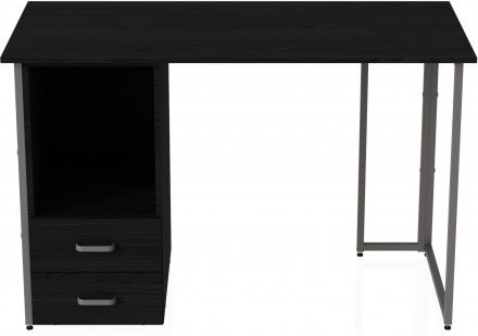 Комп'ютерний стіл Ferrum-decor Отто 75x140x70 сірий ДСП Сосна Кембра 16мм (FRD-101525)