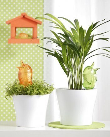 Декоративна ємність для води Пташка розмір М синя 45551